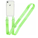 Прозрачный чехол для iPhone Xr c ремешком Crossbody Neon Green