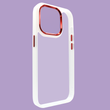 Чохол Crystal Guard на iPhone 15 White - Red