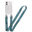 Чохол для iPhone 13 mini : з ремінцем прозорий Crossbody &ndash; Forest Green