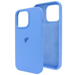 Чехол для iPhone 15 Pro Silicone Case Full №63 Capri Blue