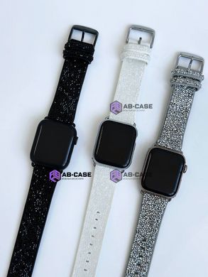 Ремешок Swarovski для Apple Watch 42mm | 44mm | 45mm | 46mm | 49mm со стразами Silver