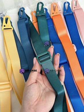 Чохол для iPhone 13 mini : з ремінцем прозорий Crossbody &ndash; Forest Green
