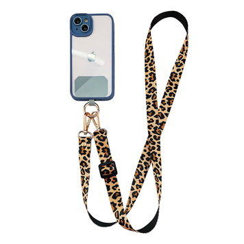 Ремінець Printed Strap for Case &ndash; 2 Carabiners + Lining (Yellow Leopard)