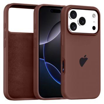 Чехол для iPhone 17 Pro &ndash; Silicone Case Full (№65 Chocolate Brown)