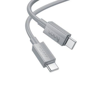Кабель 60W (Type-C to Type-C) HOCO X107 Favor charging data cable &ndash; Gray (1m)