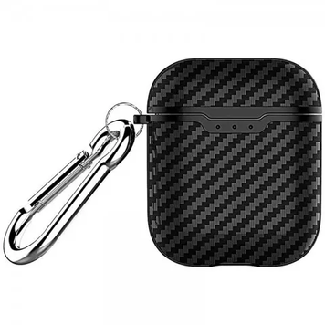 Чехол Carbon Case (для AirPods 1/2, Black)