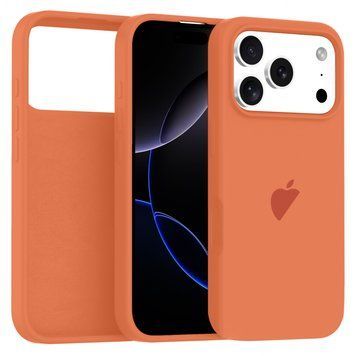 Чехол Silicone Case Full &ndash; iPhone 17 Pro Max (№72 Kumquat)