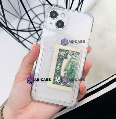 Прозорий чохол з кишенею для картки для iPhone 12 Pro