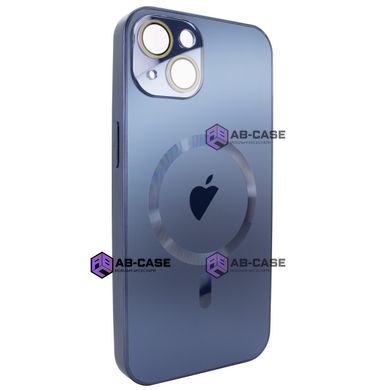 Чехол для iPhone 13 - AG Titanium Case with MagSafe с защитой камеры Blue