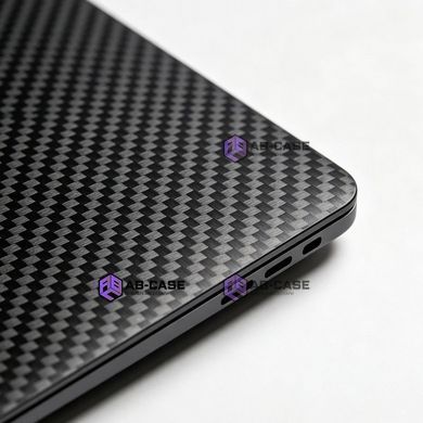 Чохол-накладка для MacBook Air 13.6" CARBON Case (2022-2026) &ndash; M2 (A2681), M3 (A3113), M4 (A3240), M5 (A3449) &ndash; Black