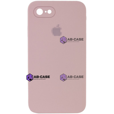 Чехол Silicone Case FULL CAMERA (square side) (для iPhone 7/8/SE2, Pink Sand)