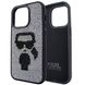 Чохол для iPhone 14 Pro Max Rock Case Karl Legerfeld - Silver-Black