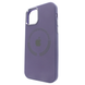 Чохол для iPhone 14 Pro Silicone case with MagSafe Metal Camera Deep Purple