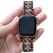 Ремінець Swarovski Steel Band Apple Watch (38mm, 40mm, 41mm, 42mm Series 10 - Leopard)