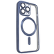 Чехол для iPhone 14 Pro матовый Shining with MagSafe с защитными линзами на камеру Titanium Blue