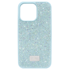 Чехол для iPhone 15 Plus Swarovski Crystalline со стразами Sea Blue