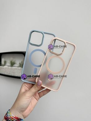 Чехол матовый для iPhone 12 MATT Crystal Guard with MagSafe полупрозрачный Pink Sand