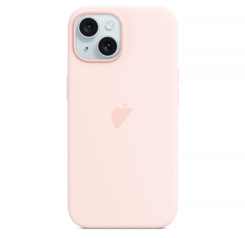 Чехол для iPhone 15 Plus Silicone Case With MagSafe Light&nbsp;Pink