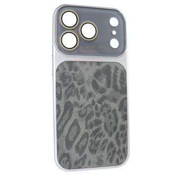 Чохол для iPhone 17 Pro : AITO PU-Leather Leopard Case &ndash; Black