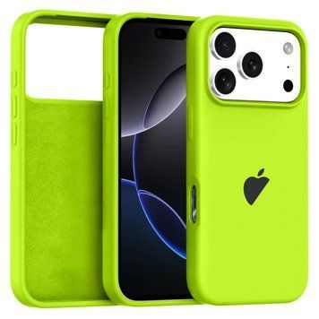 Чехол для iPhone 17 Pro &ndash; Silicone Case Full (№66 Neon Green)