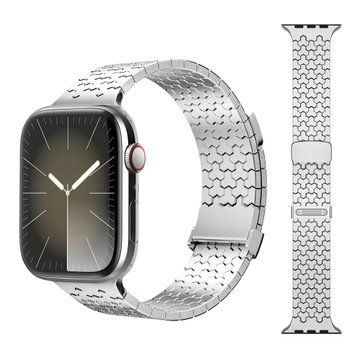 Ремешок Cyber Y-Link Magnetic Band для Apple Watch : 38mm | 40mm | 41mm | [42mm Series 10-12] &ndash; Silver