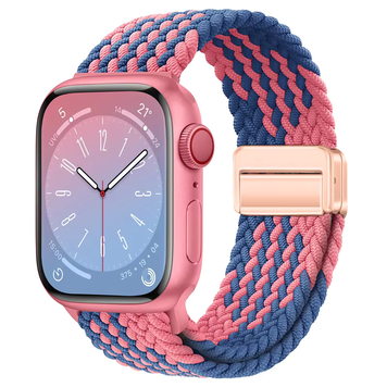 Ремешок Braided Nylon Magnetic Band (38/40/41mm + [42mm Series 10/11] &ndash; Gradient : Blue-Pink)