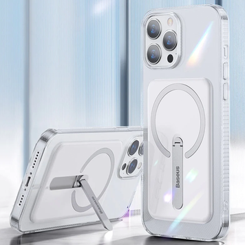 Чехол BASEUS MAGNETIC Magsafe с подставокой 360 для iPhone 13 Pro Max (прозрачный)