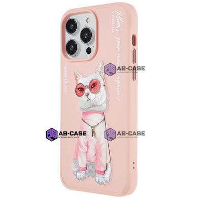Чохол для iPhone 15 Pro Nimmy Case Rich Pets, Pink Rich Cat