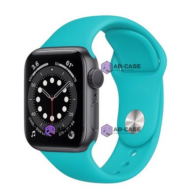 Силиконовый ремешок для Apple Watch (42mm, 44mm, 45mm, 49 mm №21 Sea Blue, S)