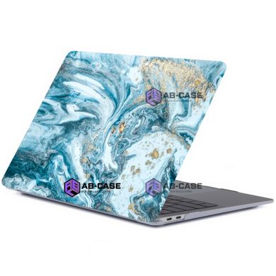 Чехол-накладка для MacBook Air 15 M2, M3 (A2941, A3114) (2023-2024) Print Case - Blue-Yellow