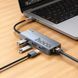 Перехідник Type-C на (HDMI + RJ45 + USB&times;3 + Type-C (PD)) Hoco HB51 &mdash; Grey 4