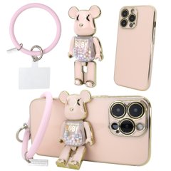 Чехол для iPhone 15 Pro Break Stant Case - Pink
