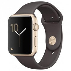 Силіконовий ремінець на Apple Watch (42mm, 44mm, 45mm, 49 mm №22 Cocoa, S)