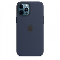 Чехол Silicone Case для iPhone 15 Pro Max FULL (№8 Midnight Blue)
