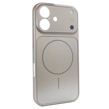 Чехол для iPhone 16 : Nofelet AG Glass Case with MagSafe &ndash; Titanium