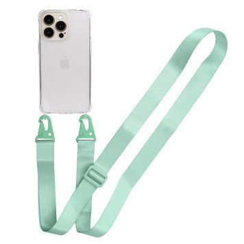 Прозрачный чехол для iPhone 12|12 Pro c ремешком Crossbody - Avocado
