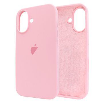 Чохол для iPhone 16 Plus Silicone Case FULL (№6 Light Pink)