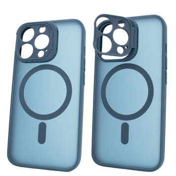 Чохол для iPhone 14 Pro Max Hybrid Camera Stand with MagSafe з підставкою Navy Blue