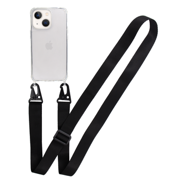 Прозорий чохол для iPhone 13 з ремінцем Crossbody Black