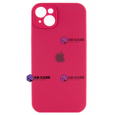 Чехол Silicone Сase для iPhone 15 Plus Full Camera №36 Rose Red