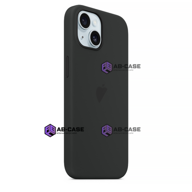 Чехол для iPhone 15 Plus Silicone Case With MagSafe Black