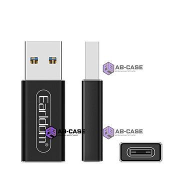 Переходник USB-A на (Type-C) Earldom ET-TC07 &mdash; Black
