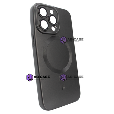 Чохол матовий Silicone with MagSafe для iPhone 12 Pro Max із захисними лінзами на камеру Black