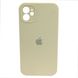 Чехол Silicone Case FULL CAMERA (square side) (для iPhone 11) (Antique White)
