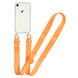 Прозрачный чехол для iPhone Xr c ремешком Crossbody Orange