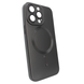 Чехол матовый Silicone with MagSafe для iPhone 12 Pro Max c защитными линзами на камеру Black 1