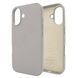 Чохол для iPhone 16 Leather Case PU with MagSafe - Light Gray