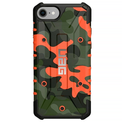 Тактический ударопрочный чехол UAG Pathfinder камуфляжный для iPhone 7/8/Se2 (Orange-Green)