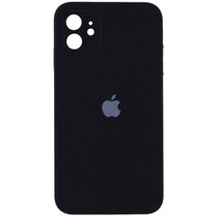 Чохол Silicone Case FULL CAMERA (square side) (на iPhone 11) (Black)