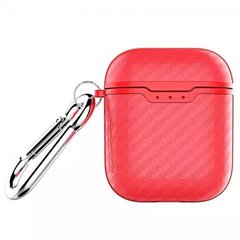 Чохол Carbon Case (на AirPods 1/2, Red)